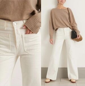 Nili Lotan Florence wide-leg trousers High-Rise cream Size 2